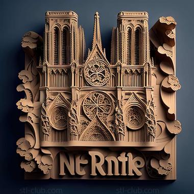 3D model notre dame (STL)